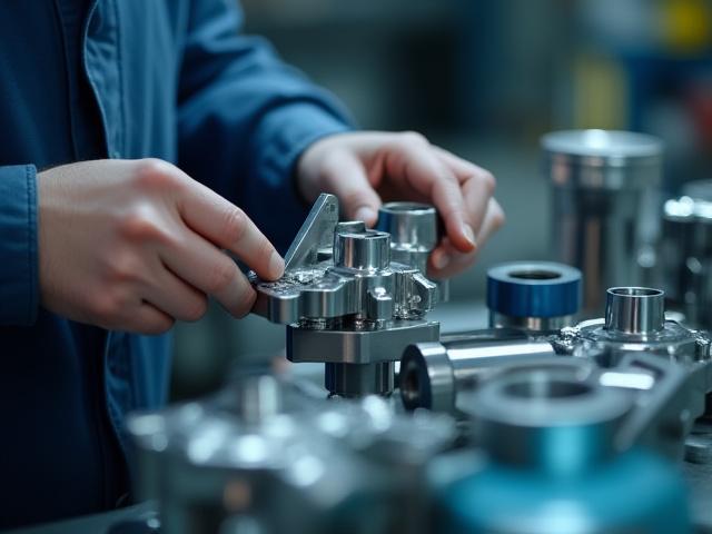 Maschinen bei der Präzisionsfertigung, die Qualität und österreichisches Engineering symbolisieren.